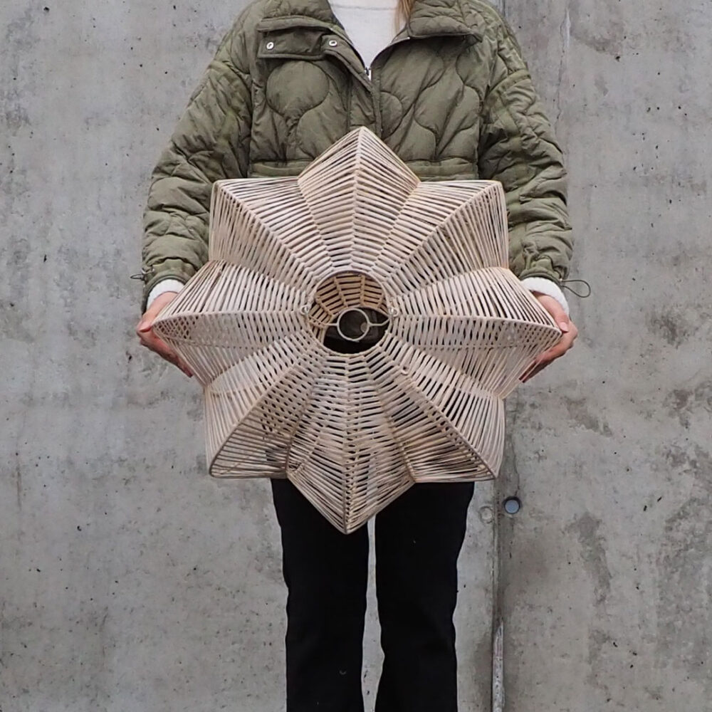 EUROKA (M) -rottinkivarjostin, valkaistu (2-laatu)