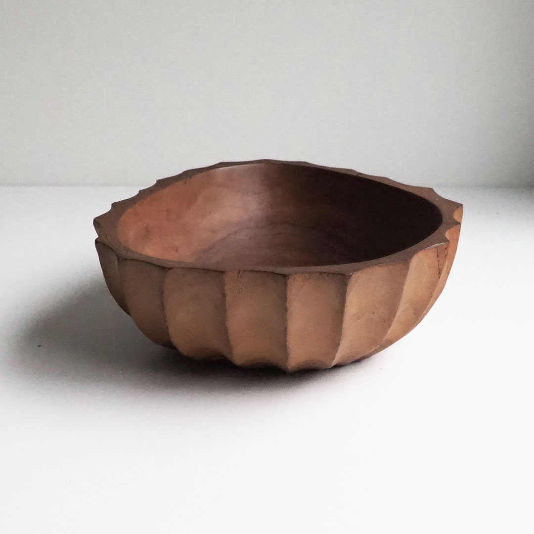 Tiikkikulho, kaiverrettu (uniikki) - Image 5