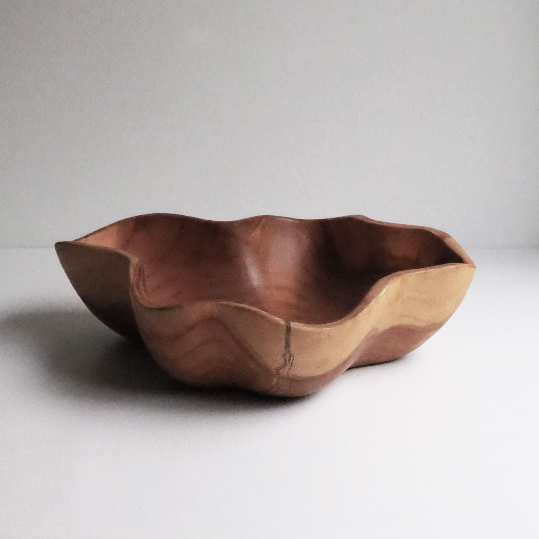 Tiikkikulho, luonnonmukainen (uniikki) - Image 3