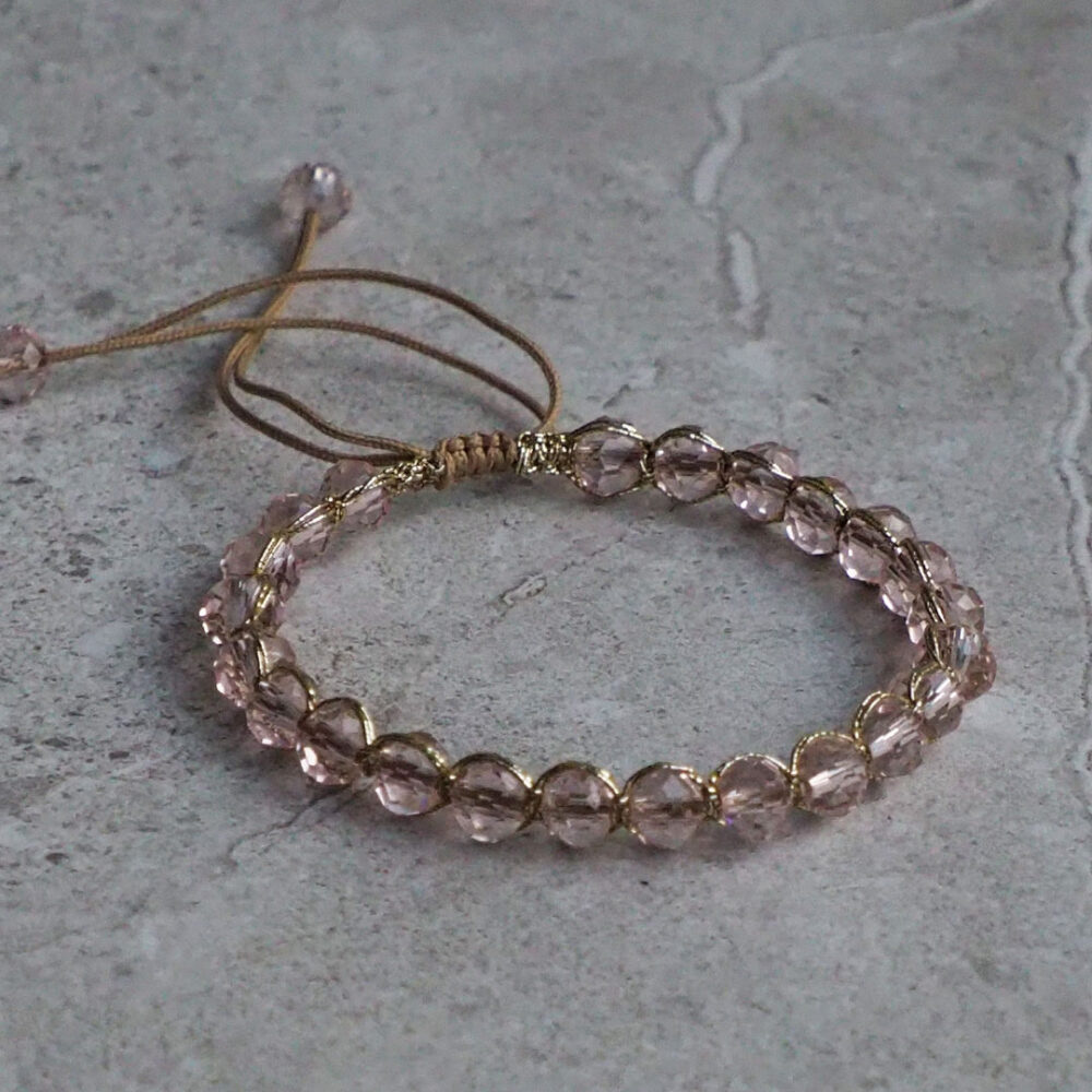 Rannekoru SPARKLE (1 kpl), vaaleanpunainen