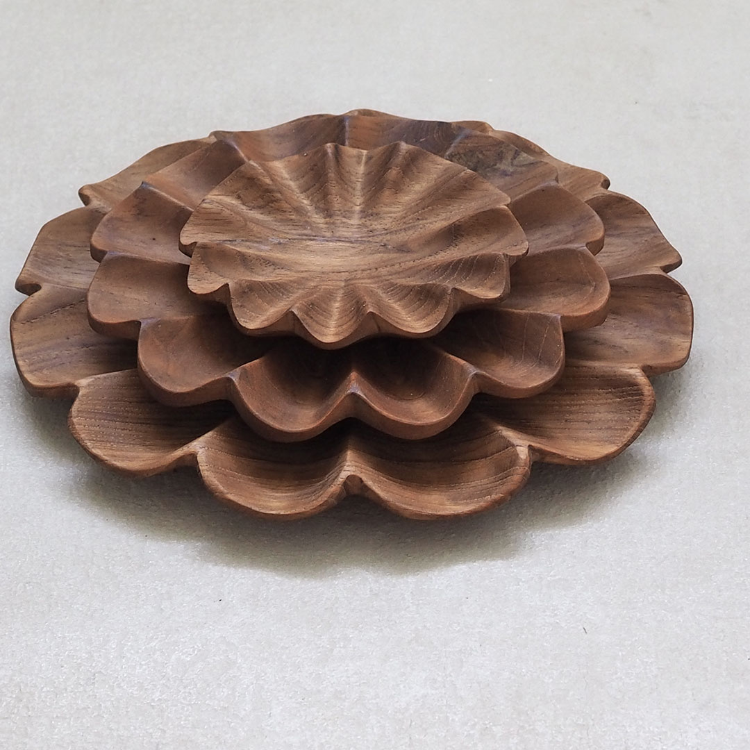 Puiset lautaset, kukka (3 kpl) - Image 2